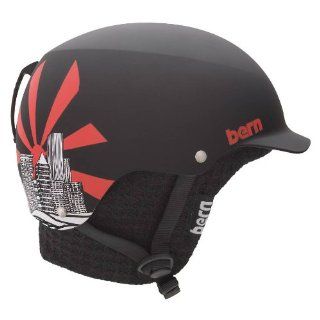 Bern Baker EPS Matte Grey Eric Pollard with Audio Knit Helmet (Large)  Ski Helmets  Sports & Outdoors
