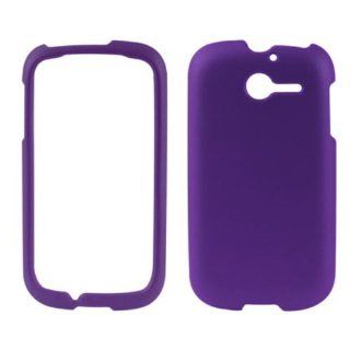 Reiko RPC10 HUAWEIM866PP Slim and Durable Rubberized Protective Case for Huawei Mercury M866   Retail Packaging   Purple Cell Phones & Accessories