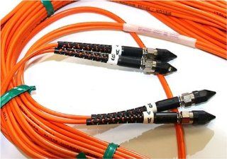 Eazy Data Systems Dual SMA Fiber Optic Patch Cord Siecor 50/125 Micron 50 Foot Long   Electrical Cables  