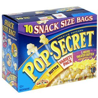 Pop Secret Popcorn, Butter and Movie Theatre Butter, Variety Pack, 10 Count Packages (Pack of 6)  Microwave Popcorn  Grocery & Gourmet Food