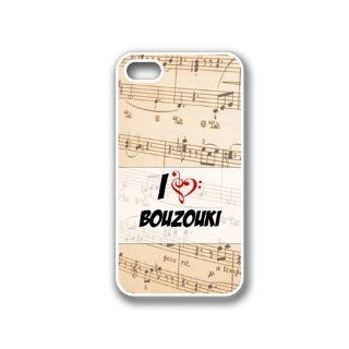 Bouzouki White iPhone 4 Case   Fits iPhone 4 & iPhone 4S Cell Phones & Accessories