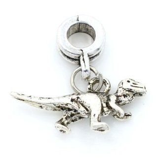 Pro Jewelry Dangling "Dinosaur" Charm Bead for Snake Chain Charm Bracelets Jewelry
