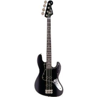 Fender Japan Medium Scale Aerodyne Jazz Bass AJB M Bllack Electric Bass (Japan Import) Musical Instruments
