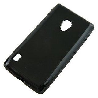 TPU Skin Cover for LG Lucid2 VS870, Black Cell Phones & Accessories