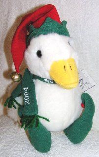 2004 Christmas Large 10" Plush Talking Elf Aflac Holiday Duck From Rich's Macy's Toys & Games