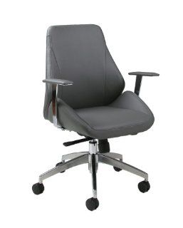 Pastel Furniture Isobella Office Chair in Pu Grey  Desk Chairs 