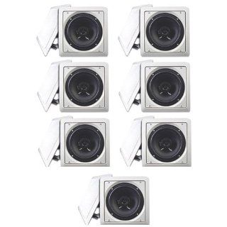 Acoustic Audio LC265i In Wall/Ceiling Speaker 7 Pair Pack 3500W Theater Surround Sound New LC265i 7Pr Electronics