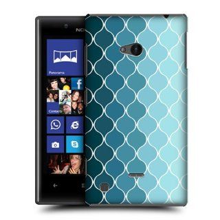 Head Case Designs Ombre Blue Ogee Patterns Hard Back Case Cover For Nokia Lumia 720 Cell Phones & Accessories