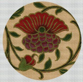Art Needlepoint Flower from India Coaster Needlepoint Kit