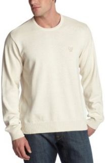 IZOD Men's Crew Neck Sweater, Stonedust, Small at  Mens Clothing store Pullover Sweaters