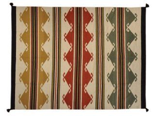 100% Wool 9'X12' Reversible Impressive Hand Woven Navajo Design Area Rug, Sh1706   Hand Knotted Rugs