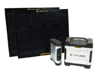 Goal Zero Extreme 350 Explorer Kit w/ Power Pack & 2 Boulder 30 Solar Panels Science Lab Emergency Response Equipment