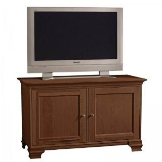 Elaine 50 Inch Wide Solid Door Television Console by Stacks And Stacks (Brown Cherry) (30.5"H x 50.25"W x 17"D)   Television Stands