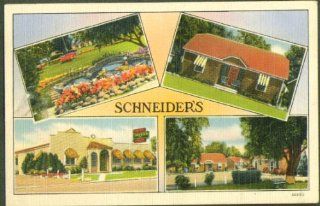 Schneider's Motor Court Cleveland OH postcard 40s Entertainment Collectibles