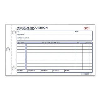 Rediform Material Requisition Book, Carbonless, 2 Part, 4.25 x 8.5 Inches, 50 Forms (1L114)  Forms Envelopes 