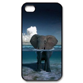 CoverMonster Elephant Plastic Case Back Cover for iphone 4 4s Cell Phones & Accessories