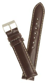 Mens Polished Italian Leather Watchband Brown 20mm Watch Band   by JP Leatherworks JP Leatherworks Watches