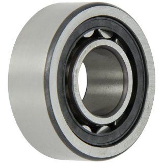 FAG NU2306E TVP2 C3 Cylindrical Roller Bearing, Single Row, Straight Bore, Removable Inner Ring, High Capacity, Polyamide Cage, C3 Clearance, 30mm ID, 72mm OD, 27mm Width