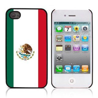 Mexican Flag Hard Case Cover for Apple iPhone 4 4S Cell Phones & Accessories