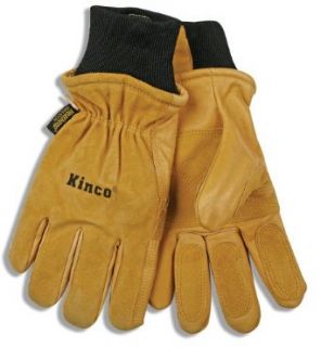 Kinco 901 Heatkeep Thermal Lining Pigskin Leather Ski Drivers Glove, Work, X Large, Golden (Pack of 6 Pairs)
