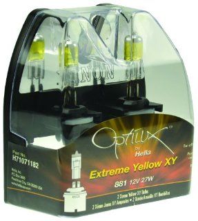 Optilux H71071182 XY Series 881 12V/32W Xenon Yellow Halogen Bulb Set Automotive