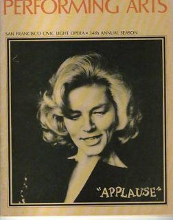 Performing Arts MAGAZINE Lauren Bacall Applause Entertainment Collectibles