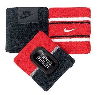 Nike Cuff Watch   Black/Medium Grey/Sport Red   WR0094 902  Sport Watches  Sports & Outdoors