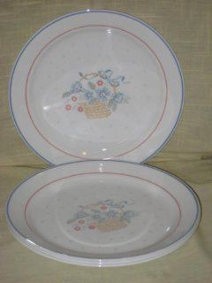 SET OF 4   Vintage 1988 1993 Corning Corelle COUNTRY CORNFLOWER Pattern 10 Inch Dinner Plate (retired) Kitchen & Dining