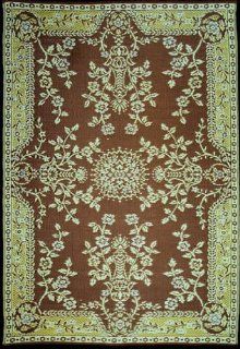 Mad Mats Garland Indoor/Outdoor Floor Mat, 5 by 8 Feet, Teal Brown  Doormats  Patio, Lawn & Garden
