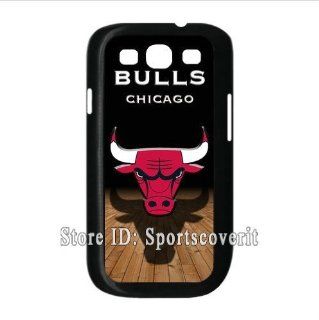 NBA Chicago Bulls logo theme back case for Samsung Galaxy S3 I9300 by Sportscoverit Cell Phones & Accessories