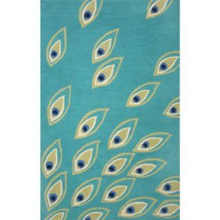 Sawgrass Mills Peacock Aqua Outdoor Rug Large (8ft x 10ft)   Area Rugs