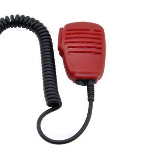 Patuoxun 2 Pin Remote Speaker Microphone for Two Way Radio Puxing PX 888K Wouxun KG UVD1P Kenwood Baofeng UV 5R UV 3R+(Red)  Two Way Radio Headsets  GPS & Navigation
