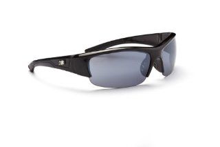 New Balance Sun NB 888 3 Sunglasses, Shiny Black with Black Tips, Smoke with Silver Flash Mirror  Sports & Outdoors