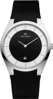 Danish Design IQ16Q890 Stainless Steel Case Black/Silver Dial Leather Band Mens Watch Designed byTirtsah Watches