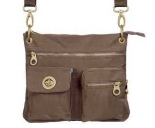 Baggallini Sydney Bagg with Gold Hardware,Pewter,One Size Clothing