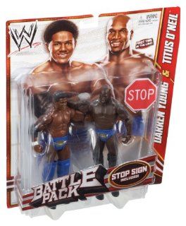 WWE Series 21 Battle Pack Darren Young vs. Titus O'Neil Figure, 2 Pack Toys & Games