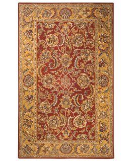 Safavieh Heritage Collection HG759K Handmade Black and Gold Hand Spun Wool Area Runner, 2 Feet 3 Inch by 8 Feet   Area Rugs