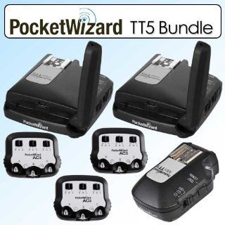Pocket Wizard Bundle With 2 Flex TT5 Transceivers  801150, 1 Mini TT1 Transmitter  801140 & 3 AC3 Zone Controllers  804706 for Canon DSLR Cameras Electronics