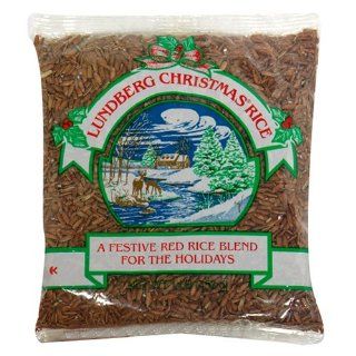Lundberg Christmas Rice, Gourmet Natural Brown Rice Blend, 16 Ounce Bags (Pack of 12)  Brown Rice Produce  Grocery & Gourmet Food