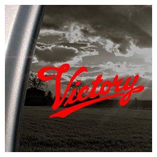 VICTORY MOTORCYCLE Red Decal Car Truck Window Red Sticker Automotive