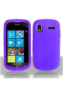 Samsung i917 Focus Silicone Skin Case   Purple Cell Phones & Accessories