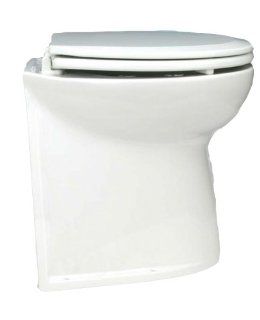 Jabsco 58240 1012 Marine Marine Deluxe Flush Straight Back Electric Toilet with Intake Pump (12 Volt, 25 Amp)  Boating Heads  Sports & Outdoors