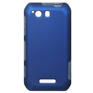 Luxmo CRMOTXT897BL Unique Durable Rubberized Crystal Case for Motorola Photon Q XT897   Retail Packaging   Blue Cell Phones & Accessories