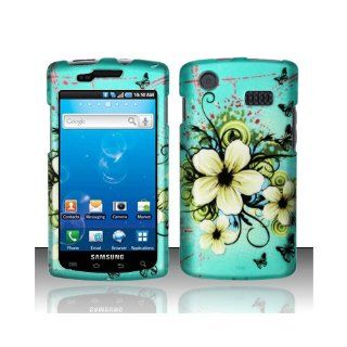 Green Yellow Flower Hard Cover Case for Samsung Captivate SGH I897 Cell Phones & Accessories