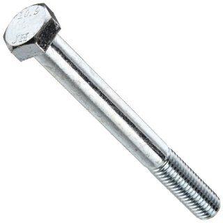 Class 10.9 Steel Cap Screw, Zinc Blue Chromate Plated Finish, Hex Head, External Hex Drive, Meets DIN 931/ISO 898, 80mm Length, Partially Threaded, M8 1.25 Metric Coarse Threads (Pack of 25) Cap Screws And Hex Bolts