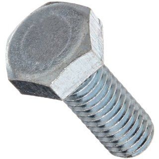 Class 10.9 Steel Hex Bolt, Zinc Blue Chromate Plated Finish, Hex Head, External Hex Drive, Meets DIN 933/ISO 898, 25mm Length, Fully Threaded, M8 1.25 Metric Coarse Threads, Imported (Pack of 50) Cap Screws And Hex Bolts