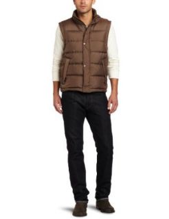 Kenneth Cole Men's Down Vest, Black, Small at  Mens Clothing store