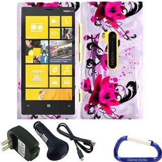 Gizmo Dorks Hard Skin Snap On Case Cover and Chargers for the Nokia Lumia 920, Prple Lily Cell Phones & Accessories