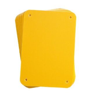 Brady 13621 Sign Blanks, Plastic, 4.25" x 6.25", Yellow Industrial Warning Signs