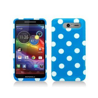 Blue Polka Dot Hard Cover Case for Motorola Electrify M XT901 Cell Phones & Accessories